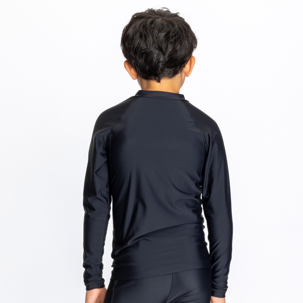 ナイキ（NIKE）（キッズ）ボーイズ ガールズ ジップ付き長袖ラッシュガード SS25 1991109-009
