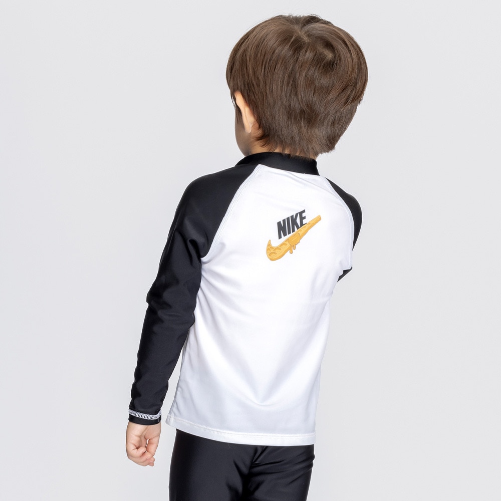 ナイキ（NIKE）（キッズ）トドラー ボーイズ ジップ付きラッシュガード SS25 1991115-009