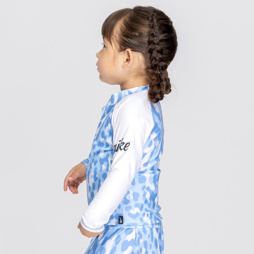 ナイキ（NIKE）（キッズ）トドラー ガールズ ジップ付きラッシュガード SS25 1991118-006