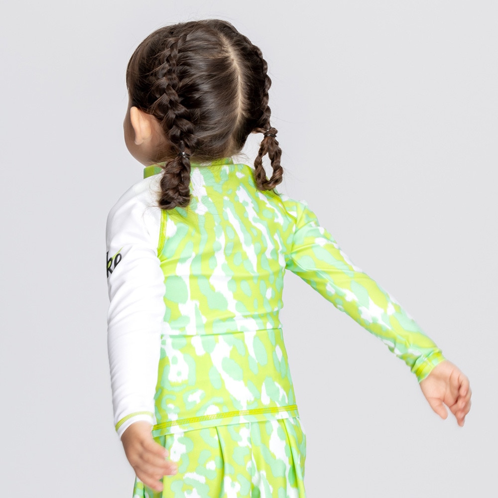 ナイキ（NIKE）（キッズ）トドラー ガールズ ジップ付きラッシュガード SS25 1991118-254