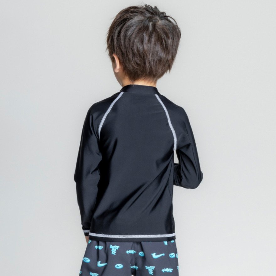ナイキ（NIKE）（キッズ）ラッシュガード 長袖 SS26 トドラー ボーイズ ジップ付きラッシュガード 1991131-0009