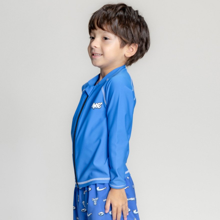 ナイキ（NIKE）（キッズ）ラッシュガード 長袖 SS26 トドラー ボーイズ ジップ付きラッシュガード 1991131-0010