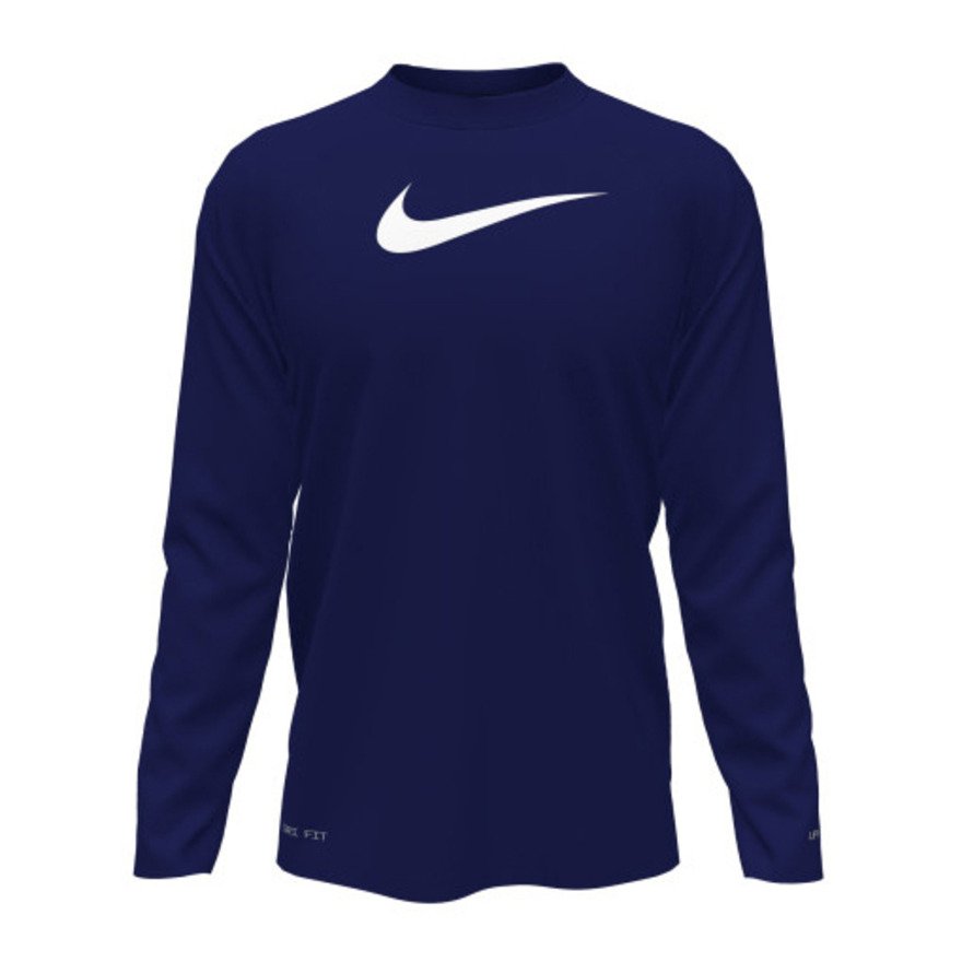 ナイキ（NIKE）（キッズ）ラッシュガード 長袖 ボーイズ ソリッド長袖ハイドロガード NESSD829-N440