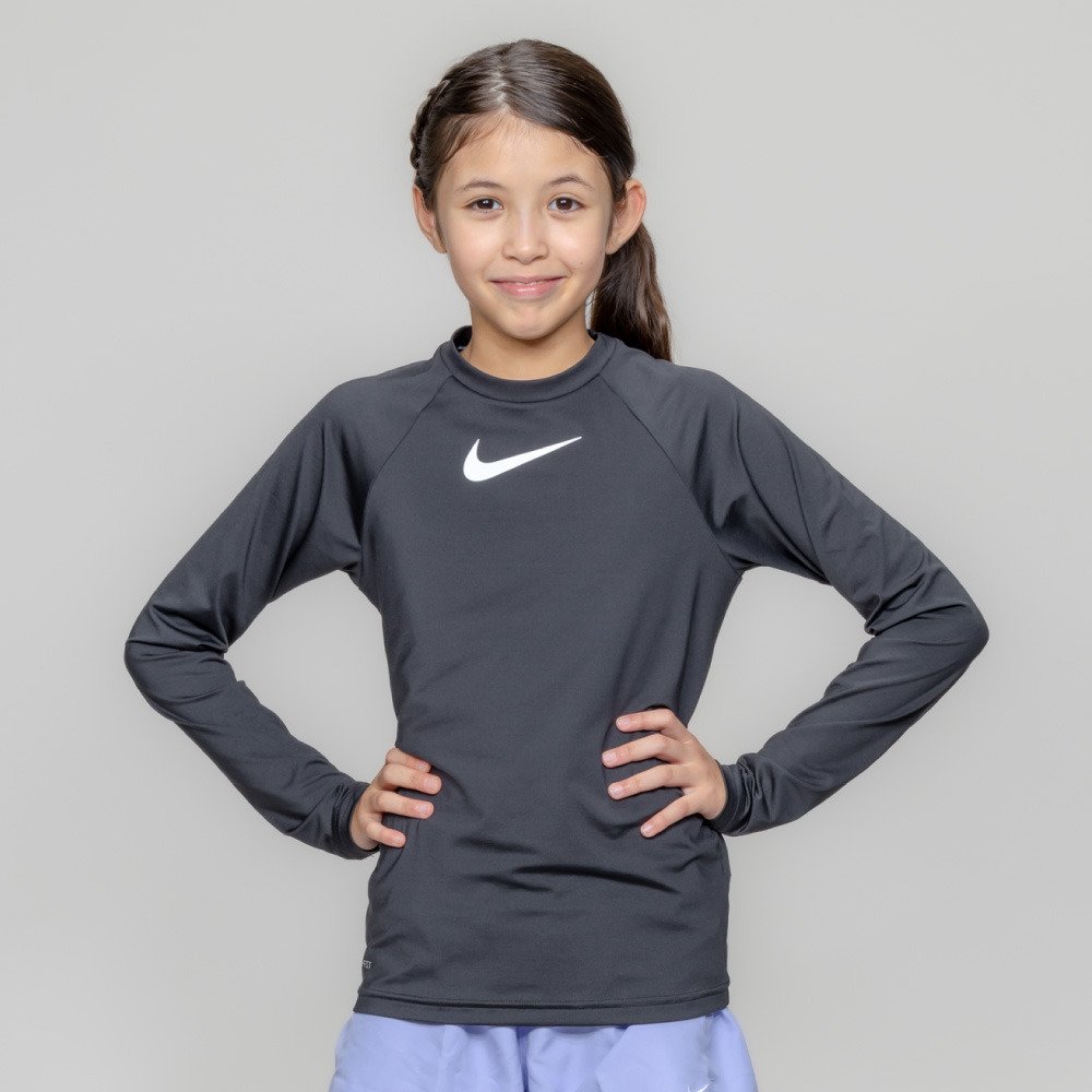 ナイキ（NIKE）（キッズ）ジュニア ラッシュガード エッセンシャル 長袖ハイドロガード NESSG750-N001