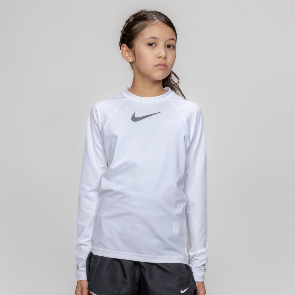 ナイキ（NIKE）（キッズ）ジュニア ラッシュガード エッセンシャル 長袖ハイドロガード NESSG750-N100