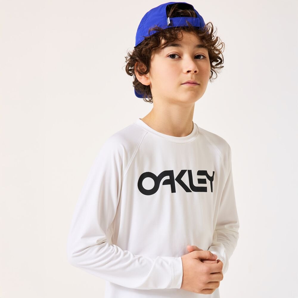 オークリー（OAKLEY）（キッズ）ジュニア ラッシュガード 長袖Tシャツ FOA408979-100