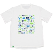 (キッズ)ラッシュガード 半袖 Tシャツ 子供 ジュニア UVカット 紫外線対策 0242073 120 140 150 160