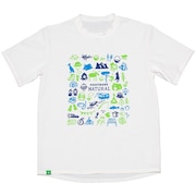 フットマーク（FOOTMARK）（キッズ）ジュニア ラッシュガード 半袖 Tシャツ 0242073-01 ホワイト