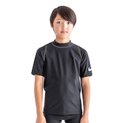 (キッズ)スクール水着 ラッシュガード 半袖 子供 男の子 ボーイズ UVカット UPF50+ 紫外線対策 速乾 1991012 120 130