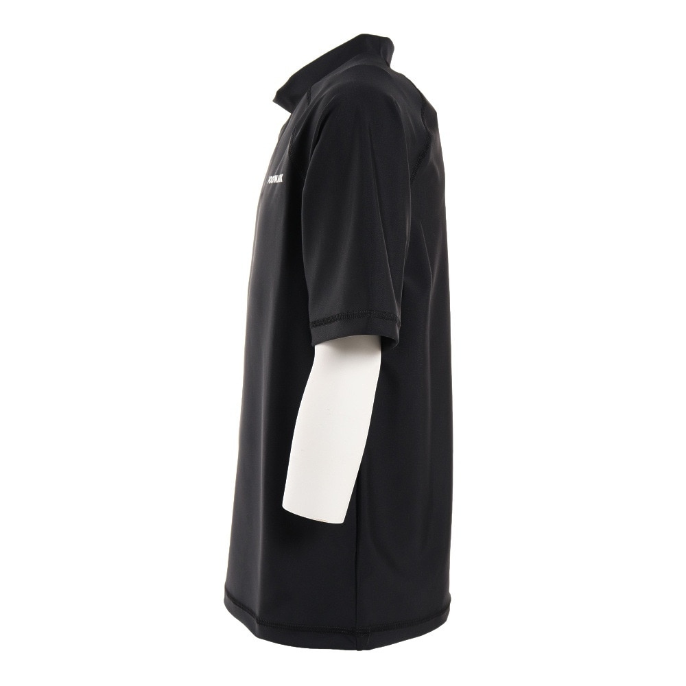 フットマーク（FOOTMARK）（キッズ）ジュニア スクール水着 ラッシュガード 半袖 プルオーバー 0242304BLK ブラック