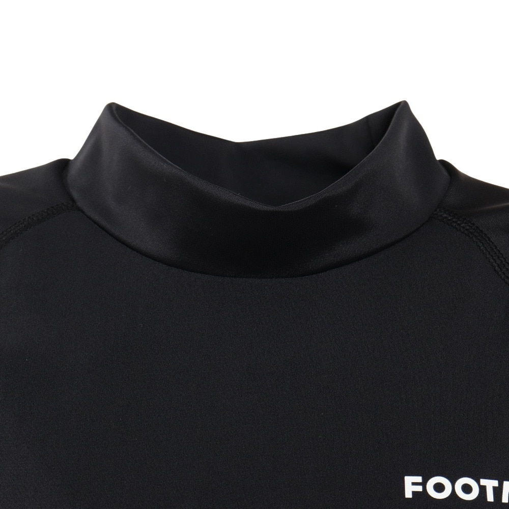 フットマーク（FOOTMARK）（キッズ）ジュニア スクール水着 ラッシュガード 半袖 プルオーバー 0242304BLK ブラック