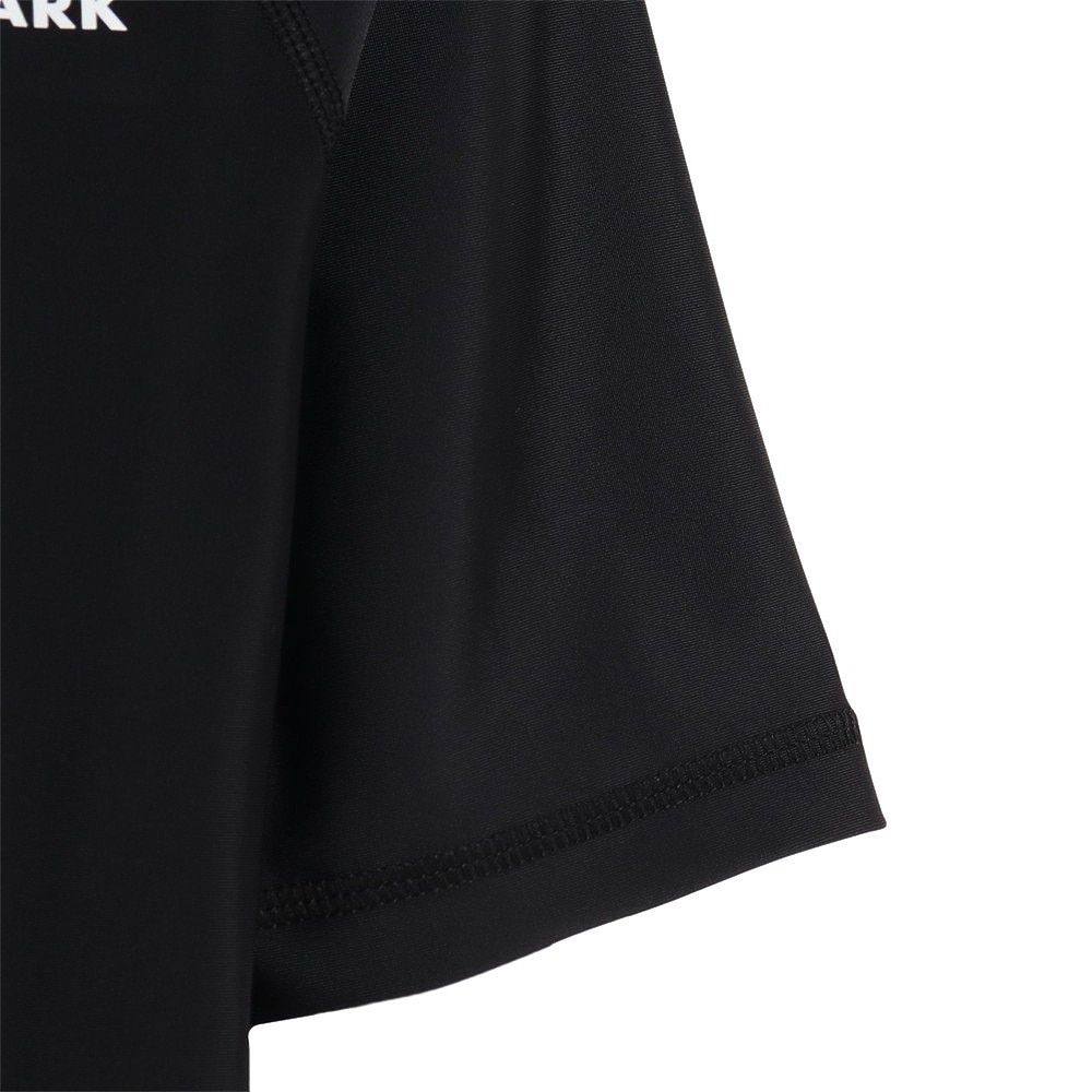 フットマーク（FOOTMARK）（キッズ）ジュニア スクール水着 ラッシュガード 半袖 プルオーバー 0242304BLK ブラック