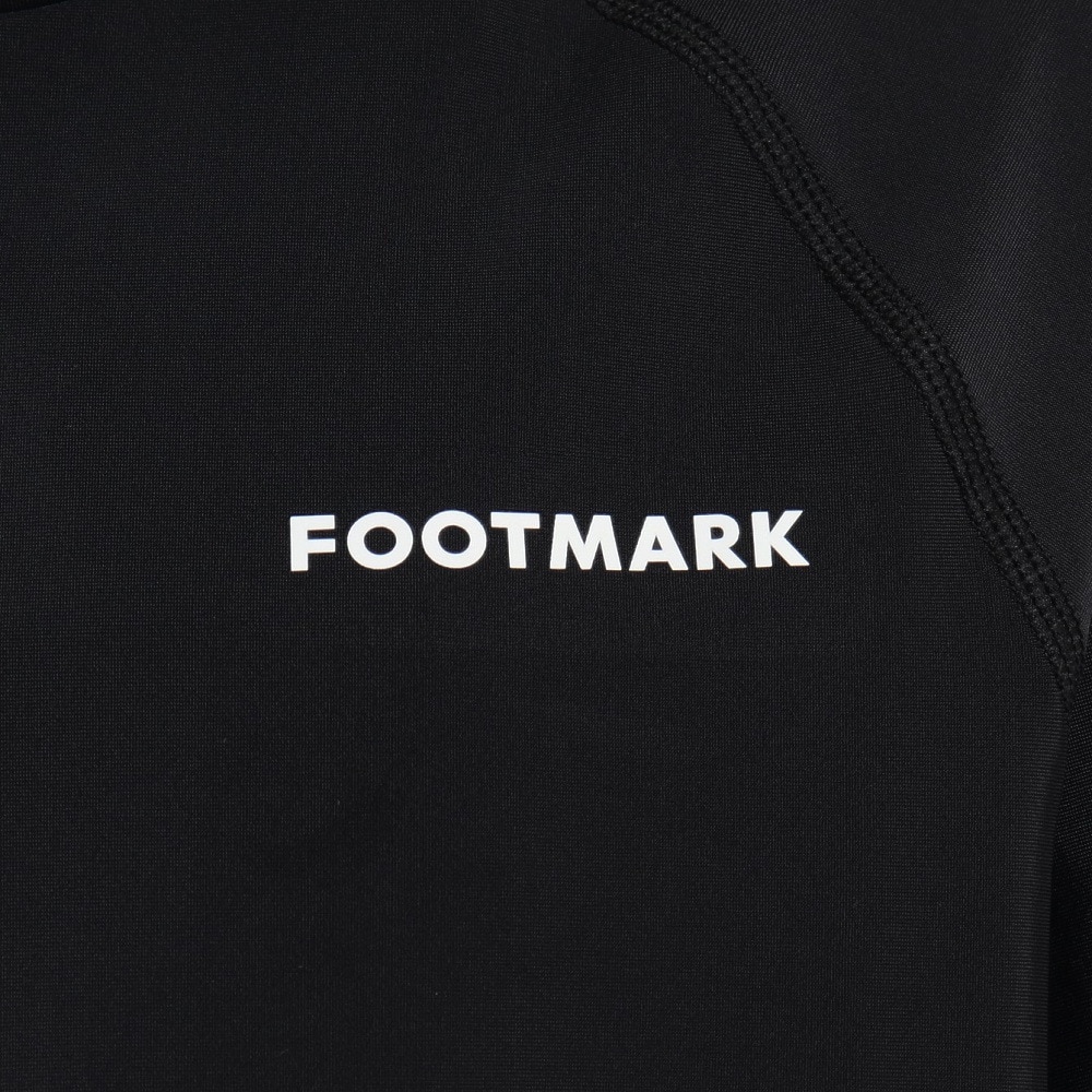フットマーク（FOOTMARK）（キッズ）ジュニア スクール水着 ラッシュガード 半袖 プルオーバー 0242304BLK ブラック