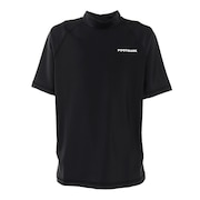 (キッズ)ジュニア スクール水着 ラッシュガード 半袖 プルオーバー 0242304BLK ブラック