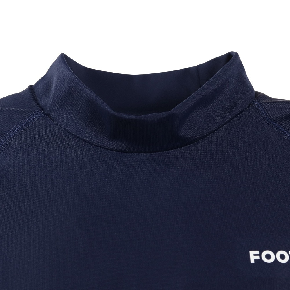 フットマーク（FOOTMARK）（キッズ）ジュニア スクール水着 ラッシュガード 半袖 プルオーバー 0242304NVY ネイビー