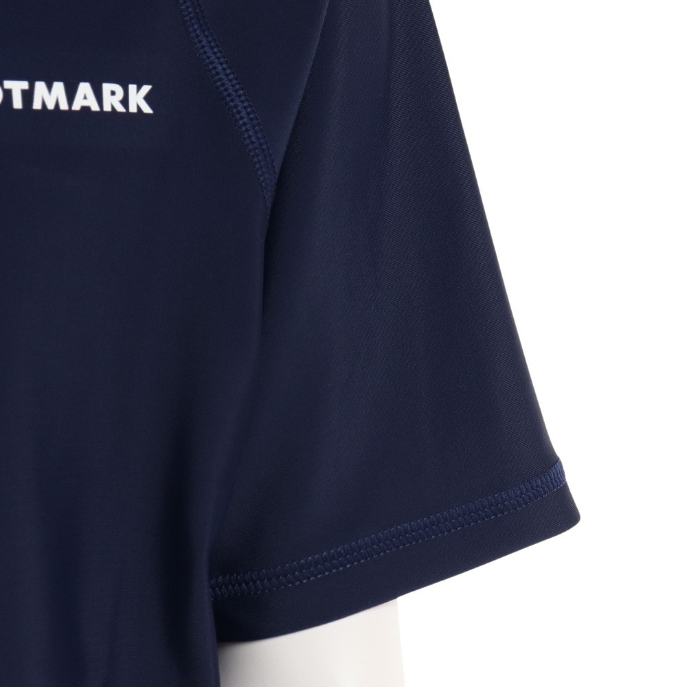 フットマーク（FOOTMARK）（キッズ）ジュニア スクール水着 ラッシュガード 半袖 プルオーバー 0242304NVY ネイビー