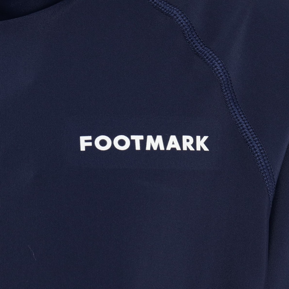 フットマーク（FOOTMARK）（キッズ）ジュニア スクール水着 ラッシュガード 半袖 プルオーバー 0242304NVY ネイビー