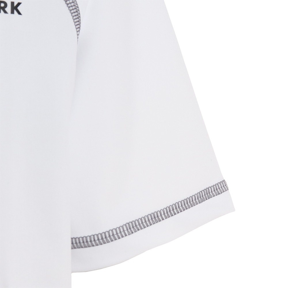 フットマーク（FOOTMARK）（キッズ）ジュニア スクール水着 ラッシュガード 半袖 プルオーバー 0242304WHT ホワイト