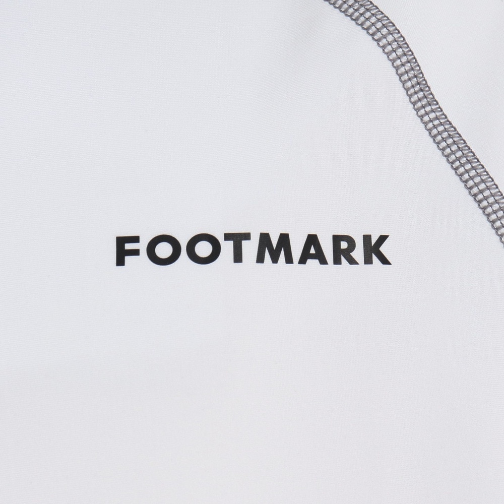 フットマーク（FOOTMARK）（キッズ）ジュニア スクール水着 ラッシュガード 半袖 プルオーバー 0242304WHT ホワイト