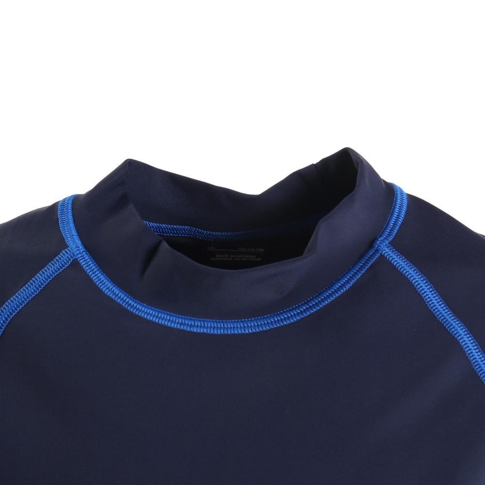 ナイキ（NIKE）（キッズ）UPF50+ 速乾 ラッシュガード 半袖 120～170cm NIKE23SP 1991070-10 ブルー
