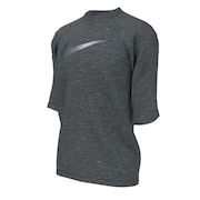 ナイキ（NIKE）（キッズ）ジュニア ラッシュガード 半袖 Tシャツ ハイドロガード NESSA825-001 ブラック