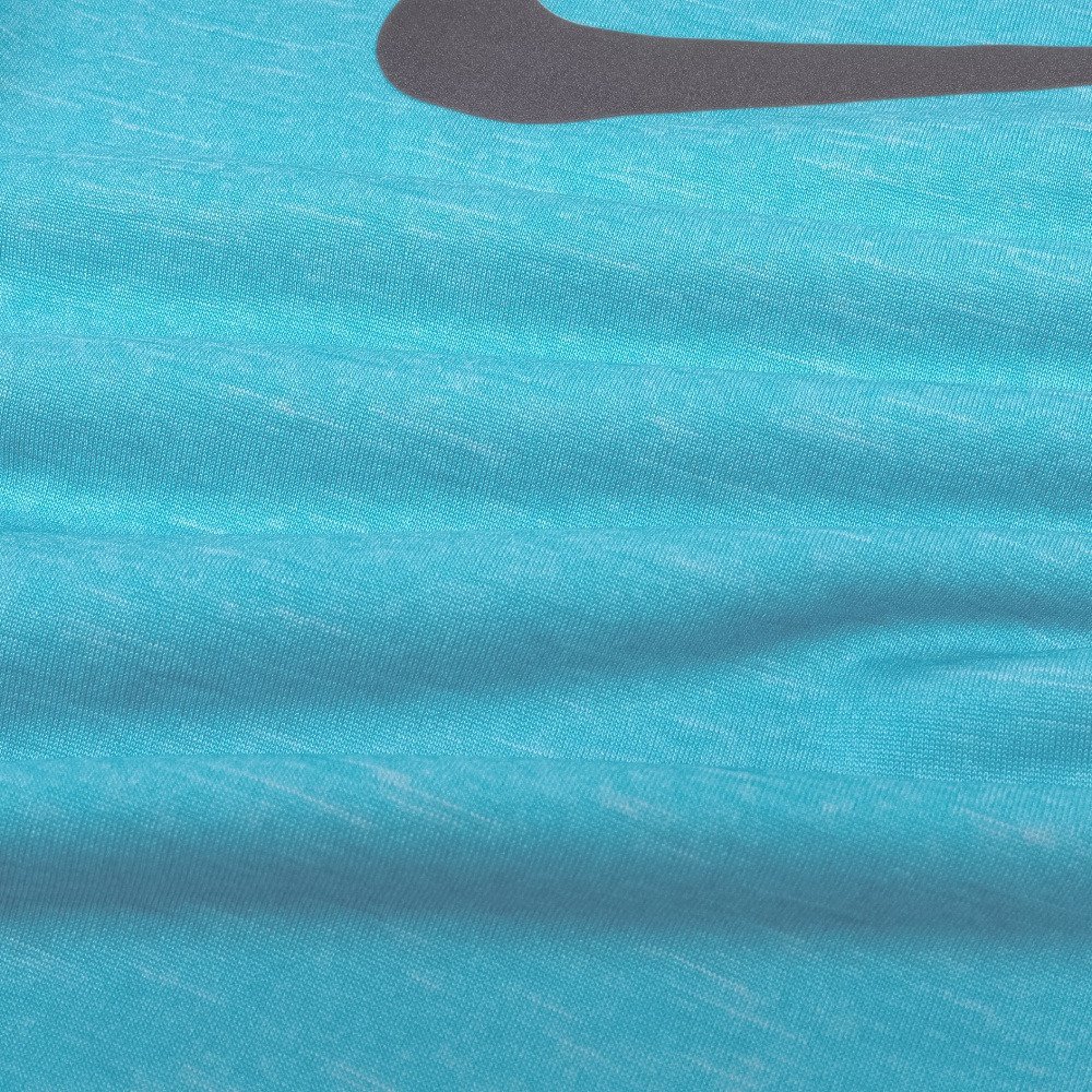ナイキ（NIKE）（キッズ）ジュニア ラッシュガード 半袖 Tシャツ ハイドロガード 130～160cm NESSA825-480 ブルー