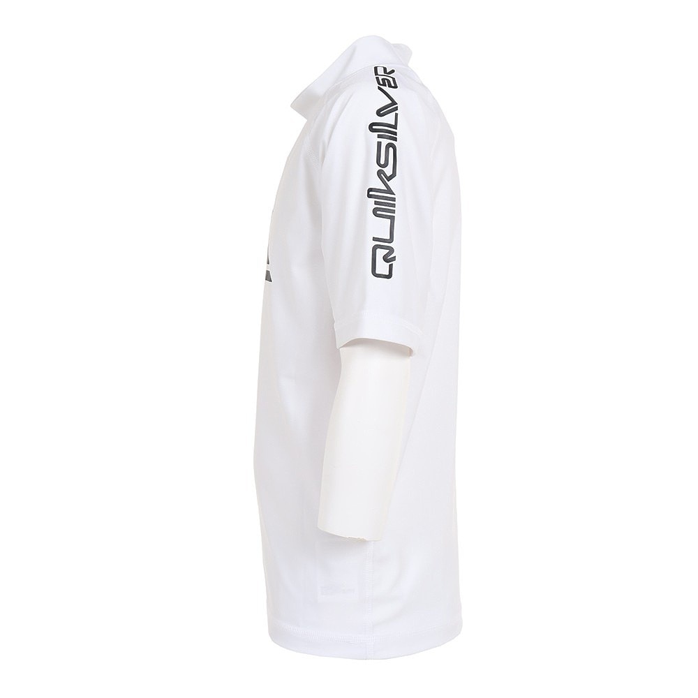 クイックシルバー（Quiksilver）（キッズ）ジュニア 水着 ラッシュガード 半袖 ALL TIME SR YOUTH 23SP KLY231022 WHT ホワイト