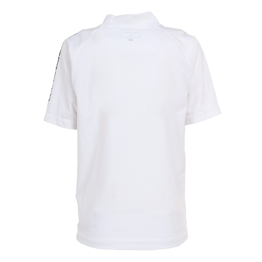 クイックシルバー（Quiksilver）（キッズ）ジュニア 水着 ラッシュガード 半袖 ALL TIME SR YOUTH 23SP KLY231022 WHT ホワイト