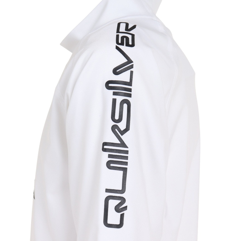 クイックシルバー（Quiksilver）（キッズ）ジュニア 水着 ラッシュガード 半袖 ALL TIME SR YOUTH 23SP KLY231022 WHT ホワイト