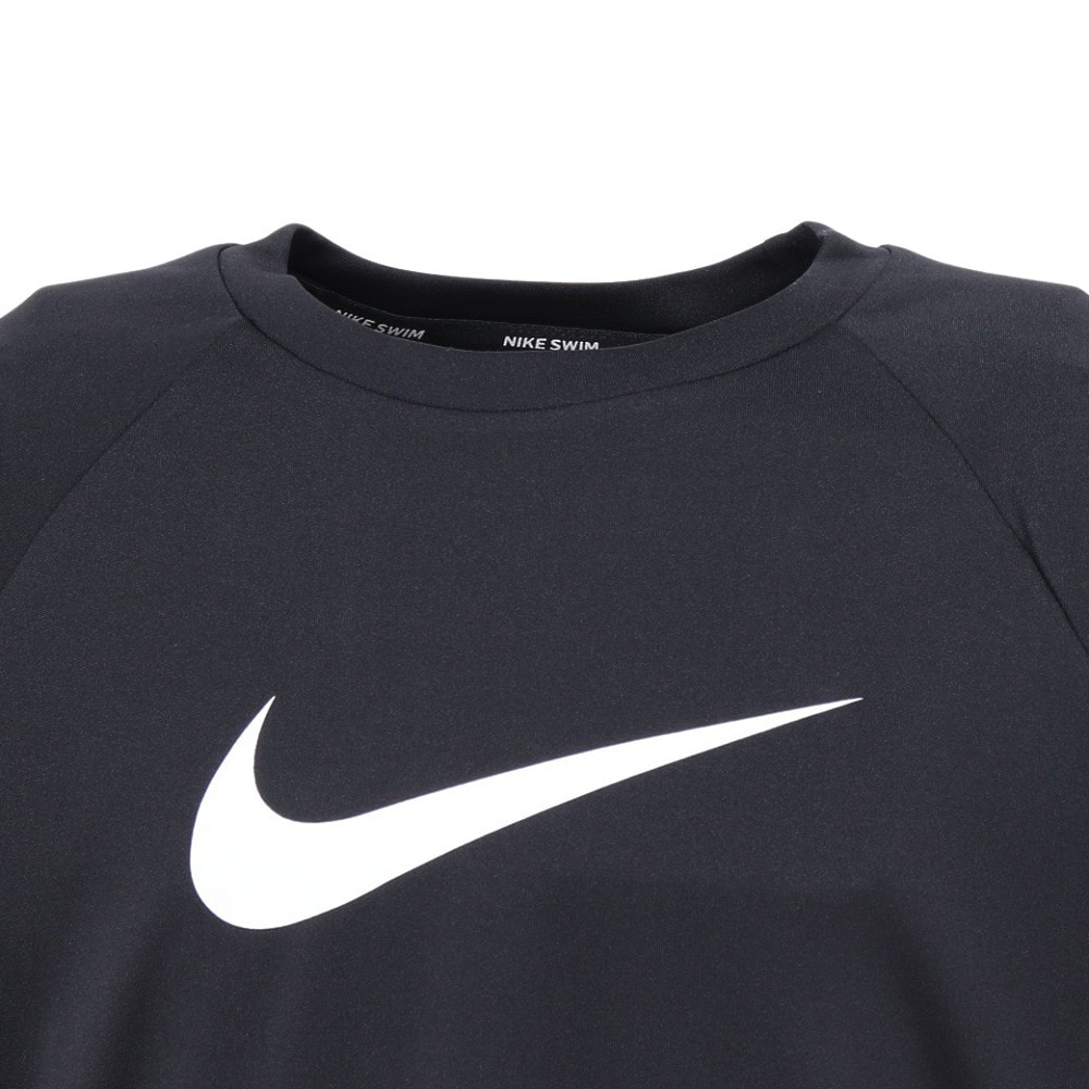 ナイキ（NIKE）（キッズ）ジュニア ラッシュガード ソリッド半袖ハイドロガード UVカット 130～160cm NESSD828-N001