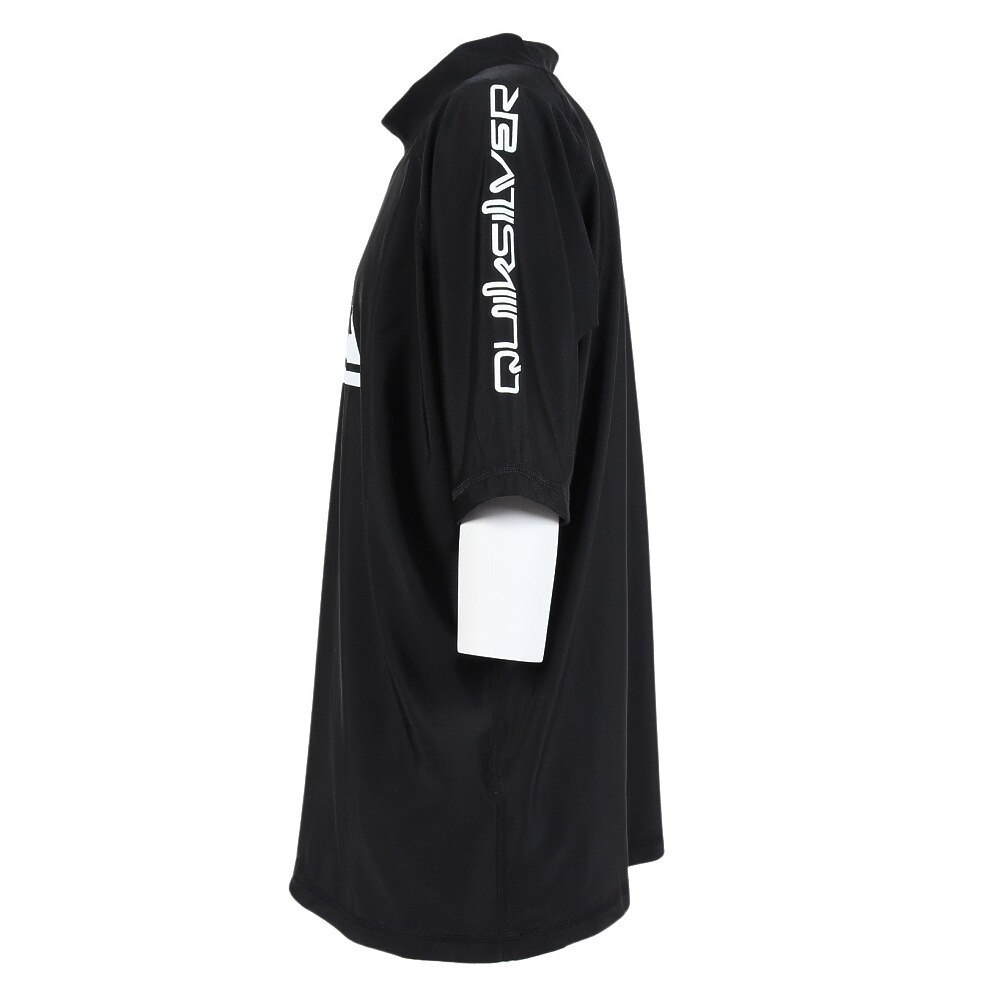 クイックシルバー（Quiksilver）（キッズ）ジュニア 男の子 水着 ラッシュガード 半袖 UVカット 速乾 ALL TIME SR YOUTH 24SP KLY241022 BLK