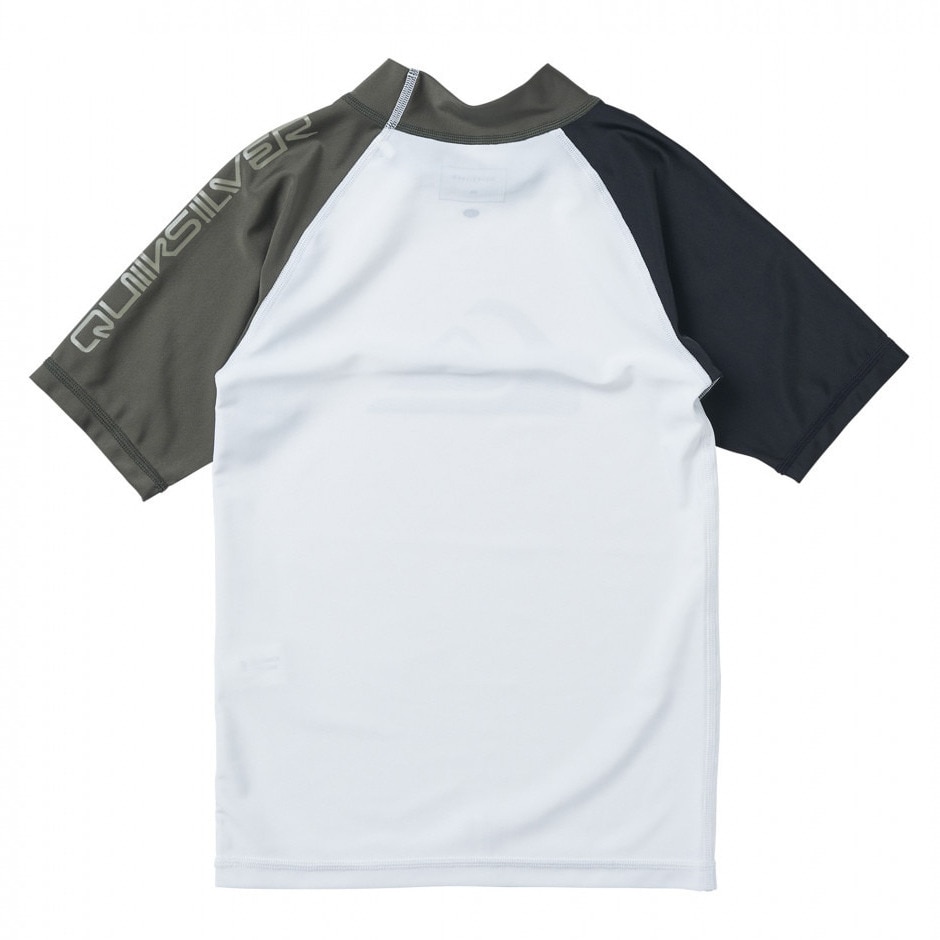 クイックシルバー（Quiksilver）（キッズ）ジュニア 男の子 水着 ラッシュガード 半袖 UVカット 速乾 ALL TIME SR YOUTH 24SP KLY241022 CRY