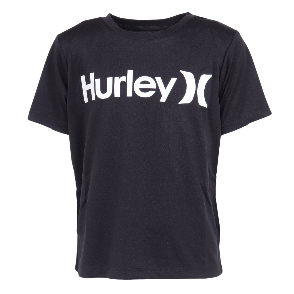 ハーレー（HURLEY）（キッズ）ジュニア ラッシュガード 半袖 ONE AND ONLY Tシャツ BRG2331001-BLK