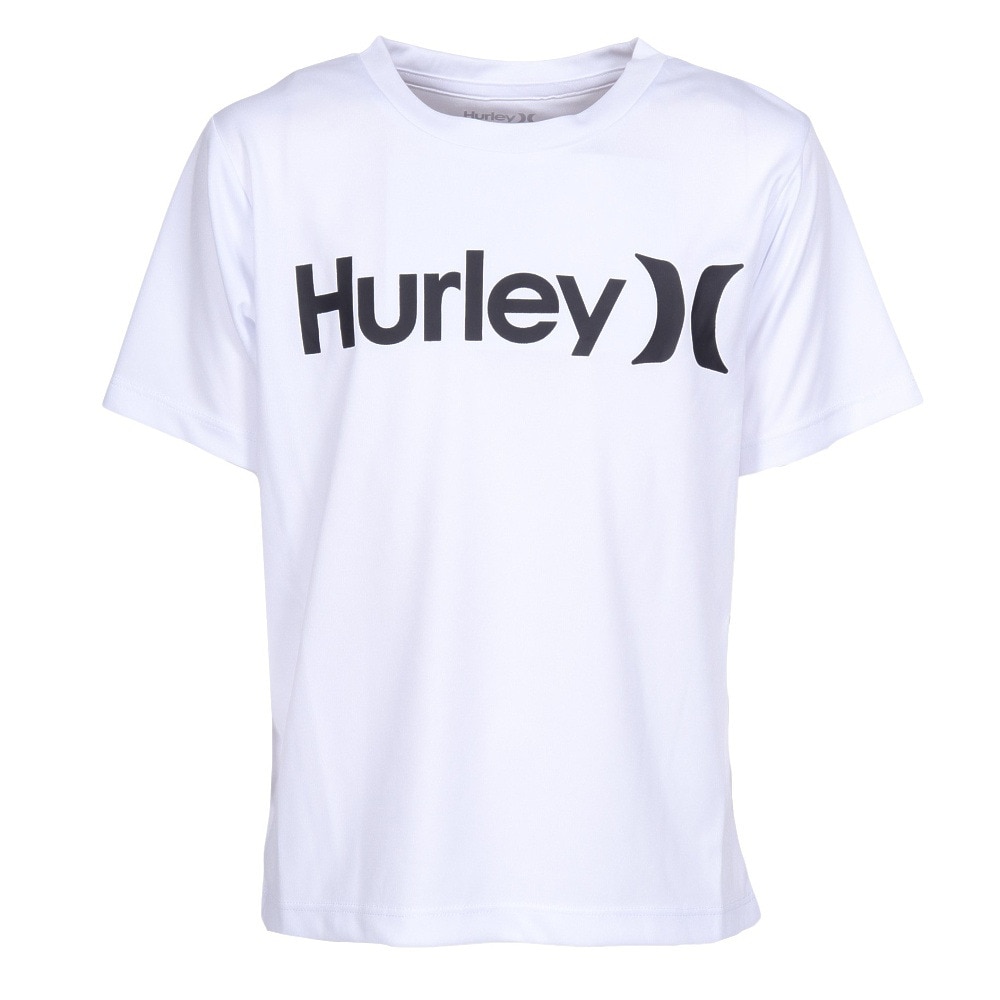 ハーレー（HURLEY）（キッズ）ジュニア ラッシュガード 半袖 ONE AND ONLY Tシャツ BRG2331001-WHT