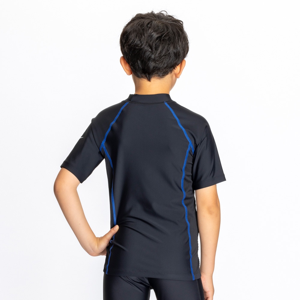ナイキ（NIKE）（キッズ）ボーイズ 半袖 ラッシュガード SS25 1991105-010