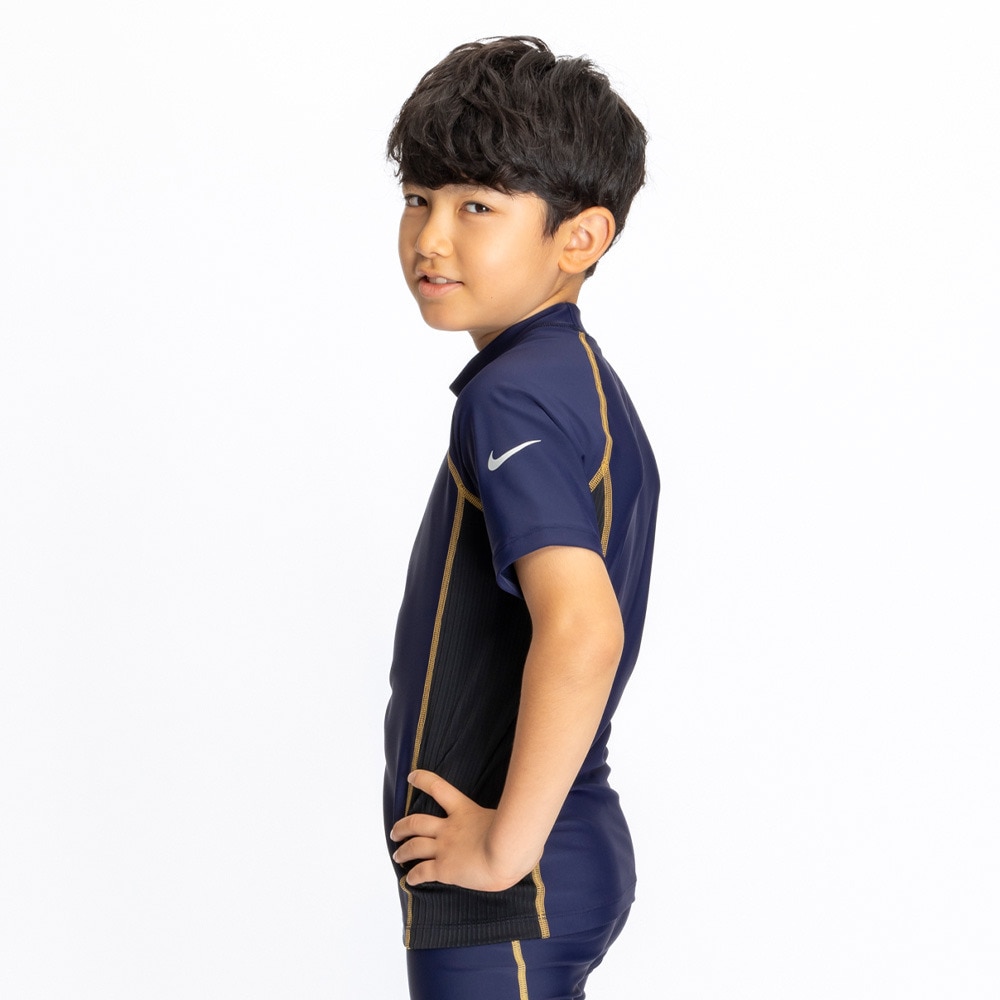 ナイキ（NIKE）（キッズ）ボーイズ 半袖 ラッシュガード SS25 1991105-020