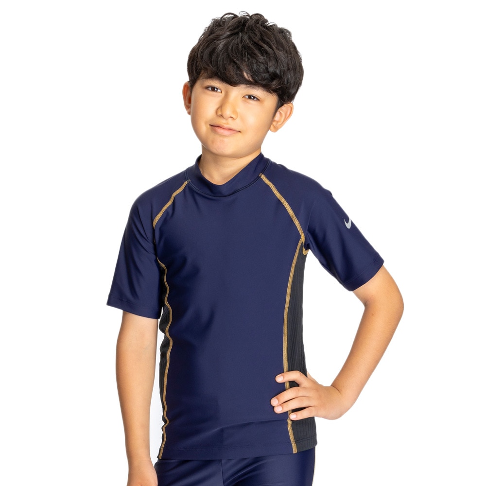 ナイキ（NIKE）（キッズ）ボーイズ 半袖 ラッシュガード SS25 1991105-020