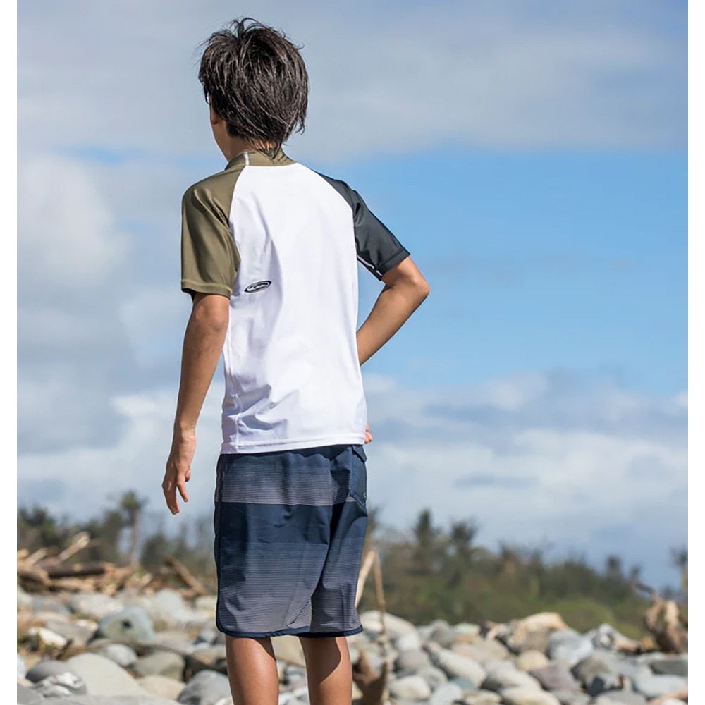 クイックシルバー（Quiksilver）（キッズ）ジュニア ラッシュガード 半袖 TWISTED SR YOUTH ラッシュガード 25SPKLY251004CRY