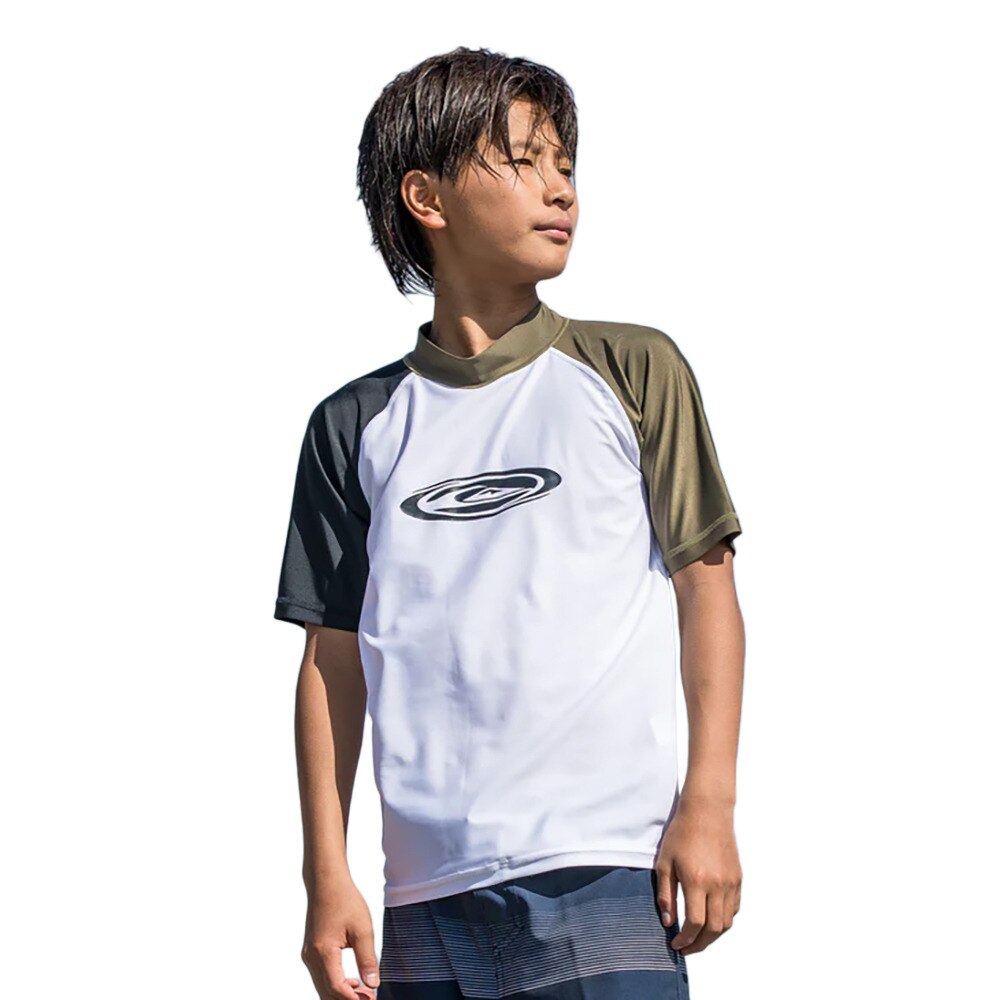 クイックシルバー（Quiksilver）（キッズ）ジュニア ラッシュガード 半袖 TWISTED SR YOUTH ラッシュガード 25SPKLY251004CRY