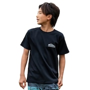 (キッズ)ジュニア ラッシュガード 半袖 QUIK DROP ショートスリーブ YOUTH サーフTシャツ ラッシュガード 25SPKLY251009BLK