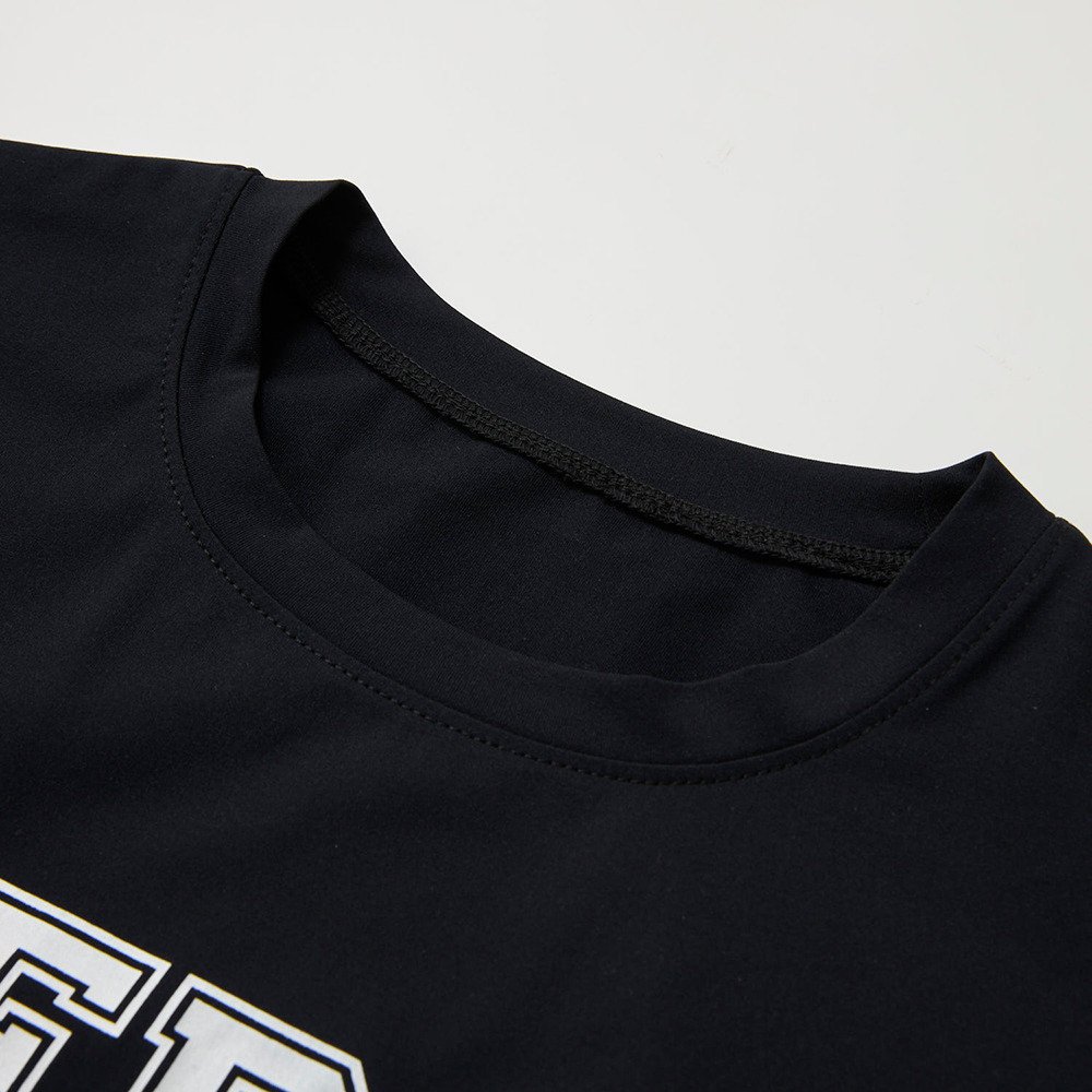 リーボック（REEBOK）（キッズ）ジュニア ラッシュガード 半袖 冷感クロスメッシュラッシュ Tシャツ 126251 -BK