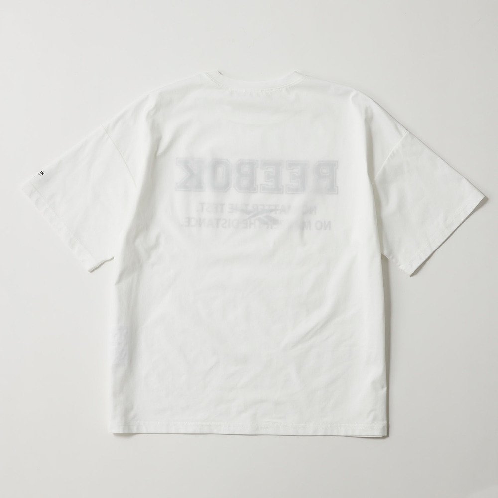 リーボック（REEBOK）（キッズ）ジュニア ラッシュガード 半袖 冷感クロスメッシュラッシュ Tシャツ 126251 -WT