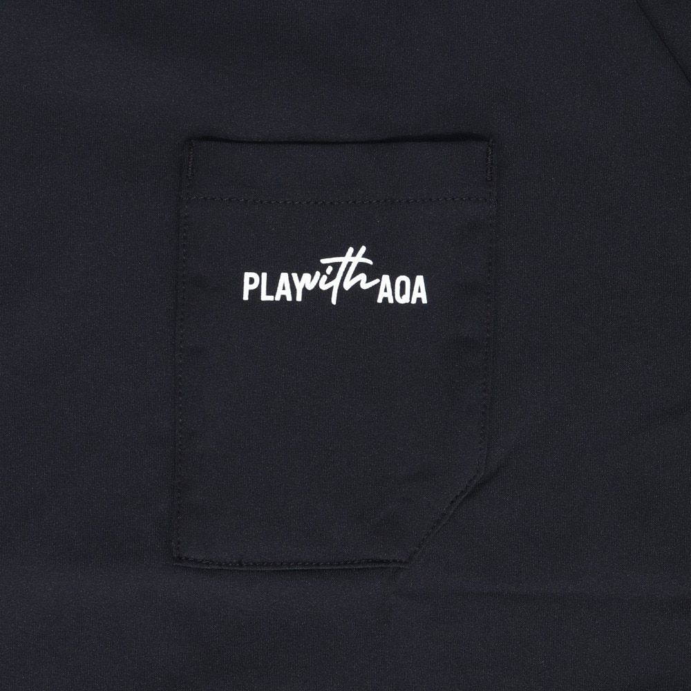 アクア（AQA）（キッズ）ジュニア 半袖 遮熱ラッシュTシャツ KW-4682TJR BK 150