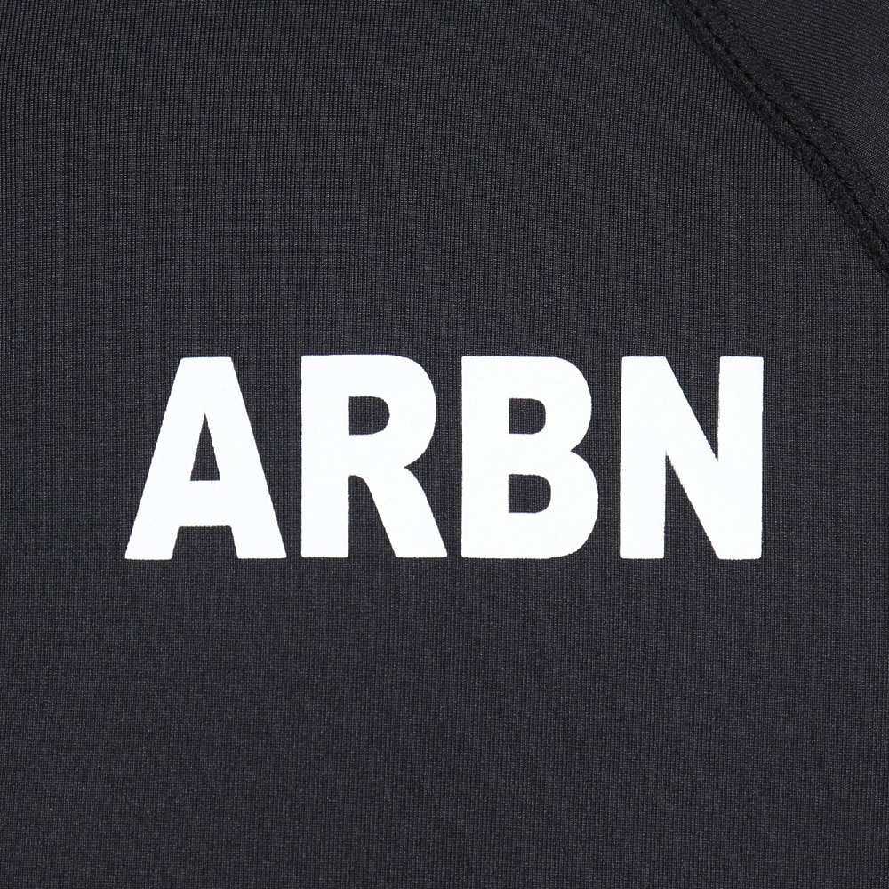 エアボーン（ARBN）（キッズ）ジュニア ラッシュガード 長袖 パーカー AB2023SSK-SWIM002BLK ブラック