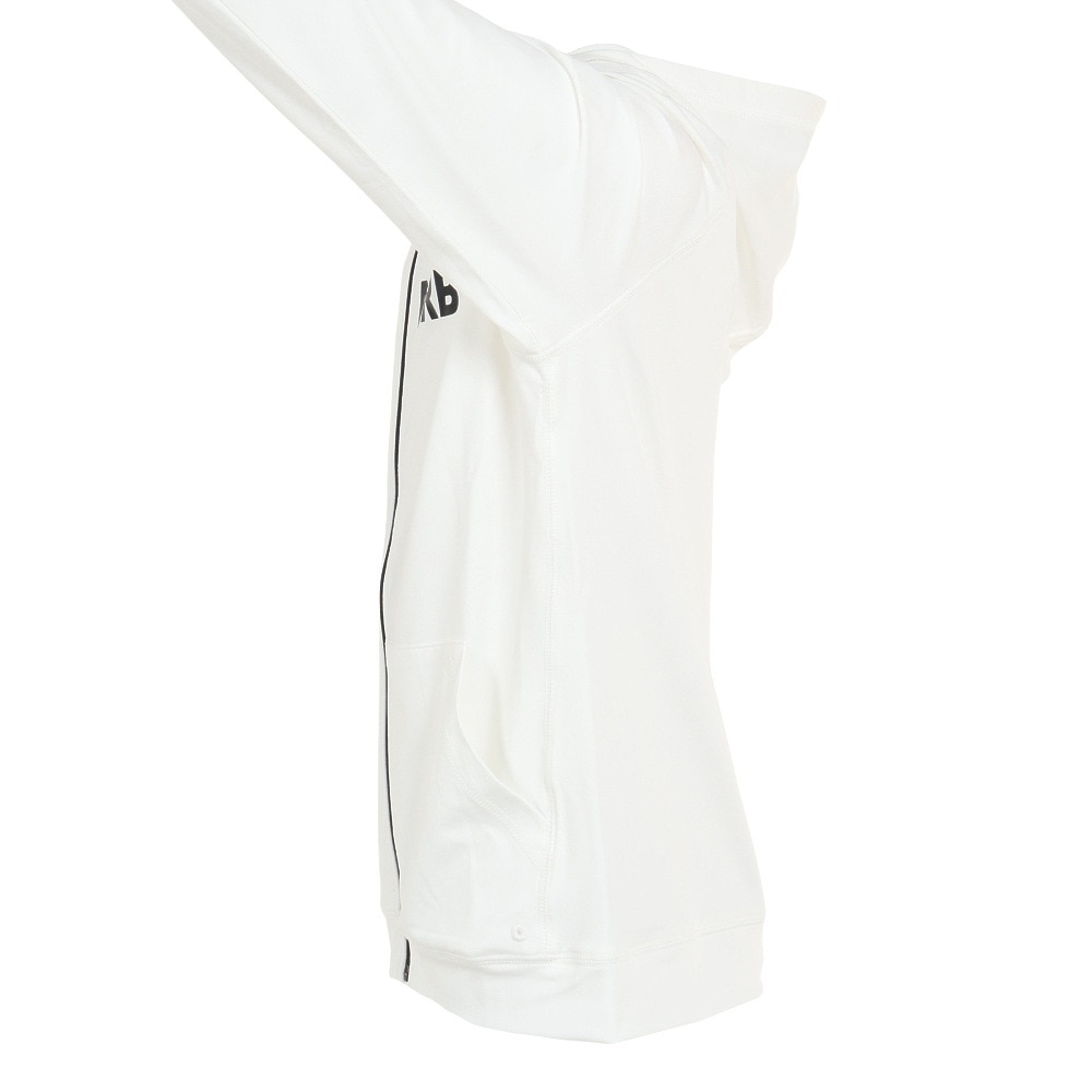 エアボーン（ARBN）（キッズ）ジュニア ラッシュガード 長袖 パーカー AB2023SSK-SWIM002WHT ホワイト