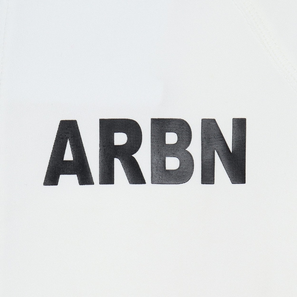 エアボーン（ARBN）（キッズ）ジュニア ラッシュガード 長袖 パーカー AB2023SSK-SWIM002WHT ホワイト