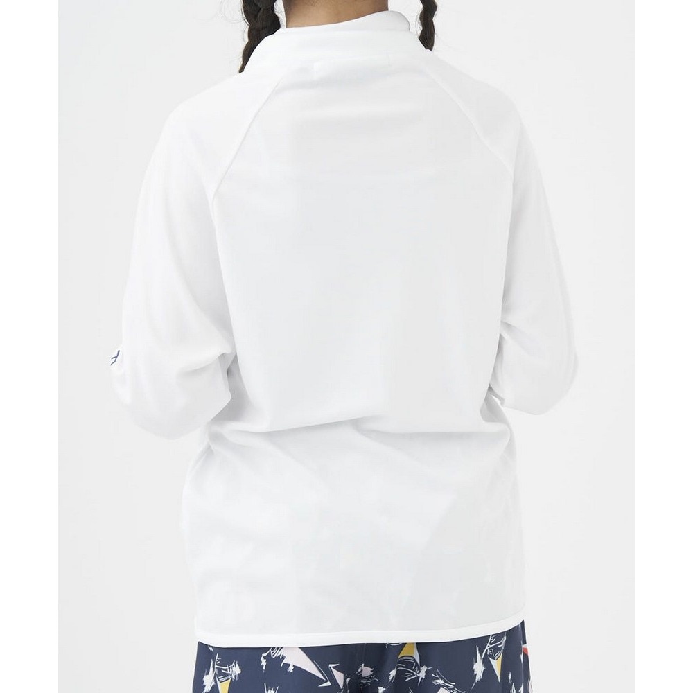 ラスティ（RUSTY）（キッズ）キッズ 子供用 SMILE 長袖ジップ ラッシュガード 963463WHT