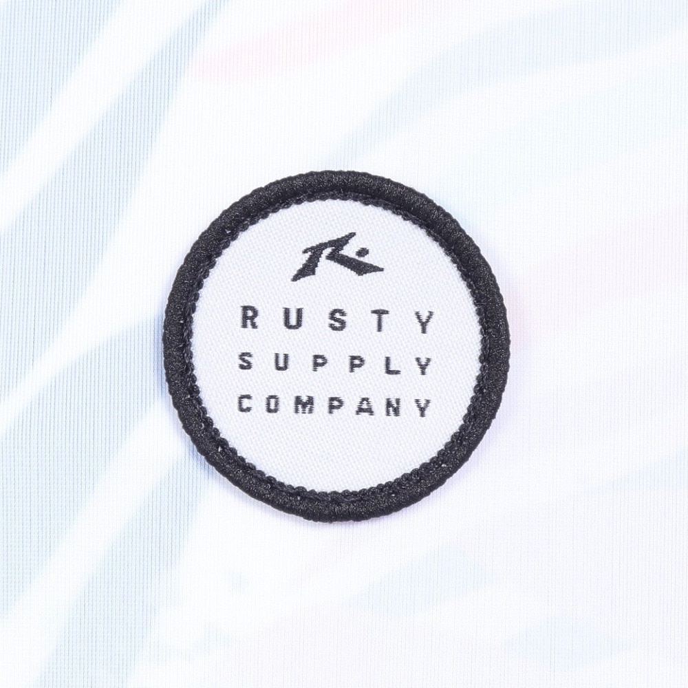 ラスティ（RUSTY）（キッズ）キッズ 総柄ジップ長袖ラッシュガード 964460PUR