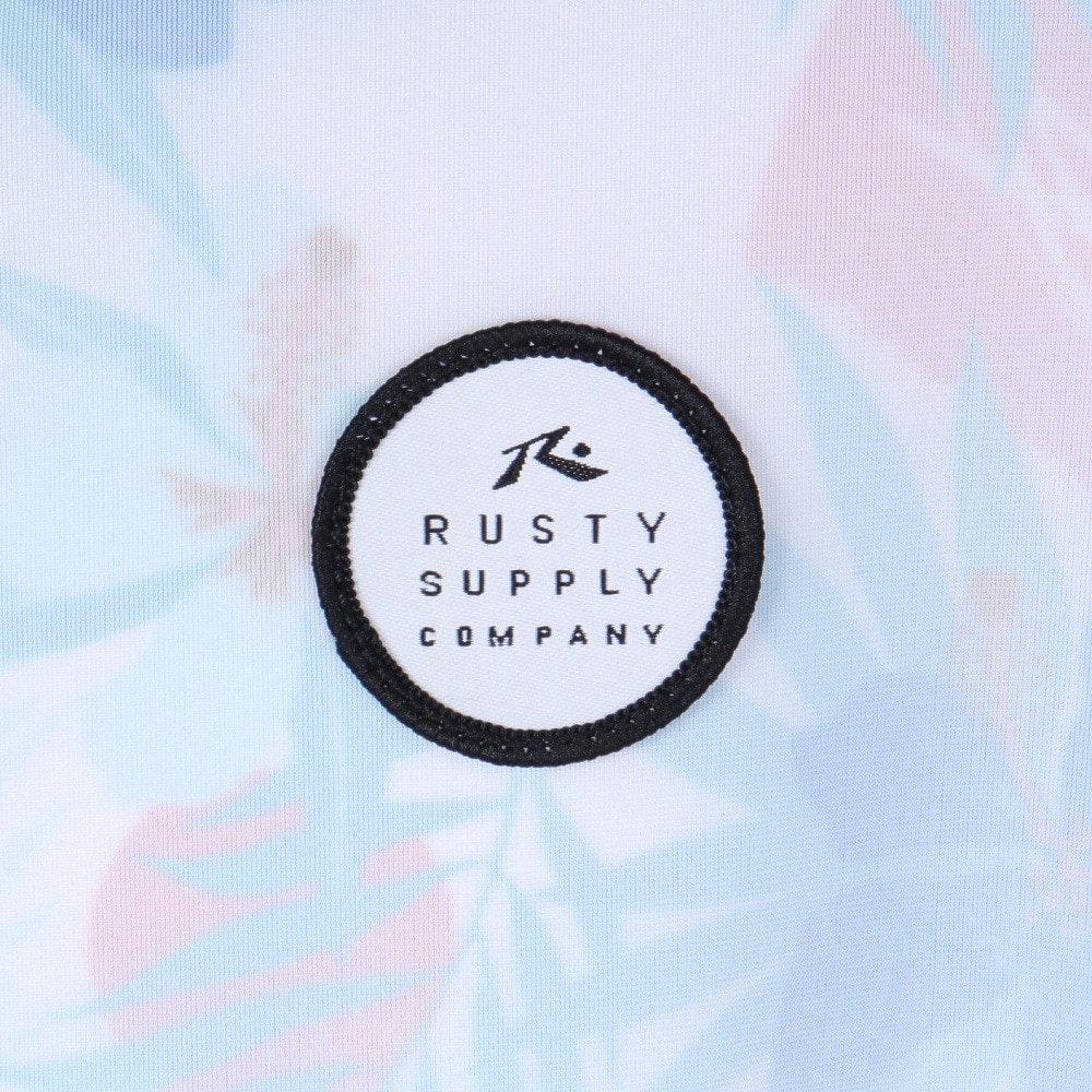 ラスティ（RUSTY）（キッズ）ジュニア 子供用 ラッシュガード 長袖 フルジップ UVカット 963465WHT