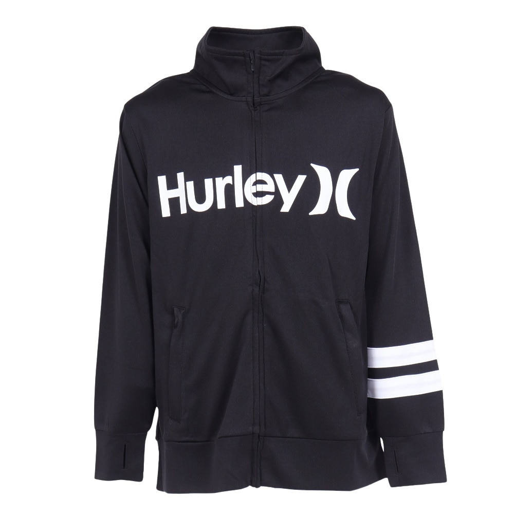 ハーレー（HURLEY）（キッズ）ジュニア ラッシュガード ボーイズ 長袖 ONE AND ONLY フルジップ ジャケット BRG2331002-BLK